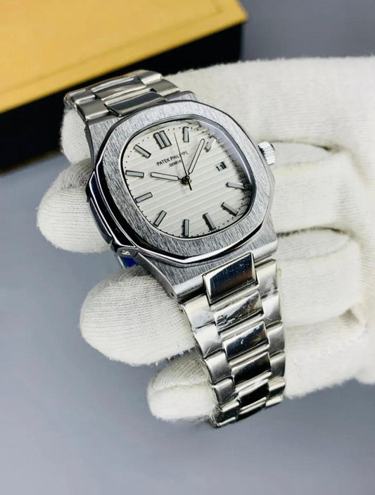 Patek philippe Nautilus Silver - White Dial