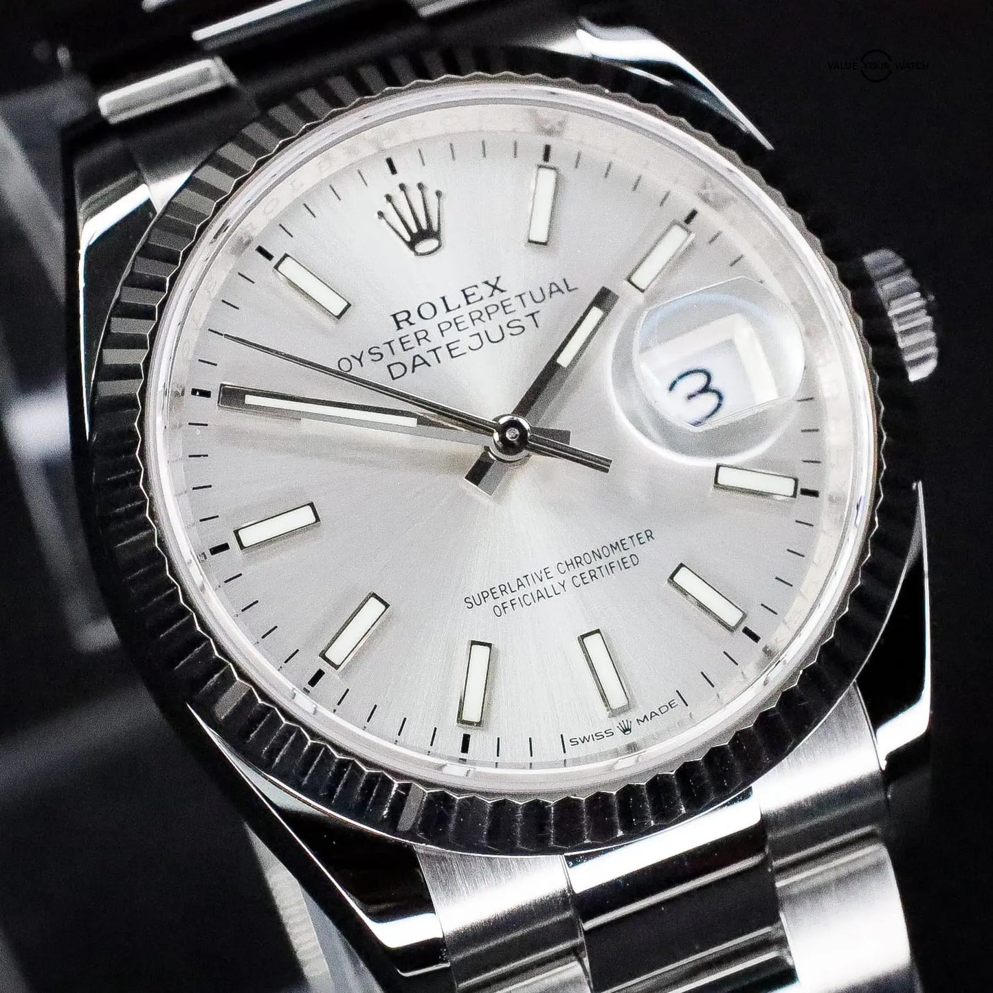 Rolex DateJust Silver Dial