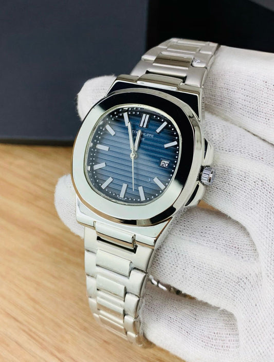 Patek philippe Nautilus Silver - Blue