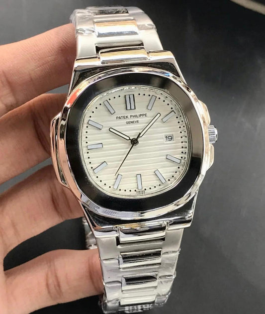 Patek philippe Nautilus Silver - White Dial