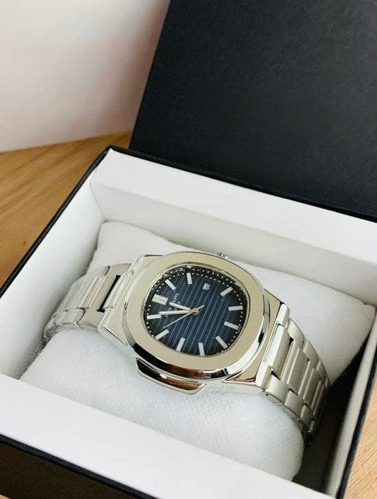 Patek philippe Nautilus Silver - Blue