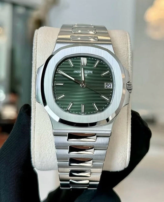 Patek philippe Nautilus Silver - Green